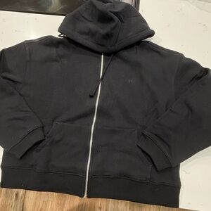 NEW - SET Active heavyweight sweats zip up hoodie in Onyx